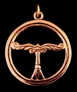 Wikinger Bronzeamulett Irminsul