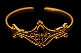 Mittelalter-Armreif Nalia Onyx Bronze