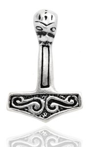 Wikingeranhänger Thorod Thors Hammer Silber