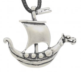 Anhänger Árkar Drachenschiff Viking Silber