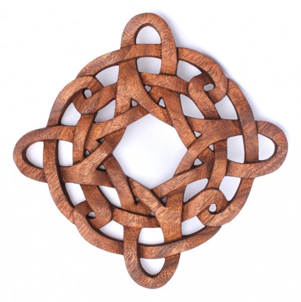 Wandbild Keltischer Knoten Odan aus Holz