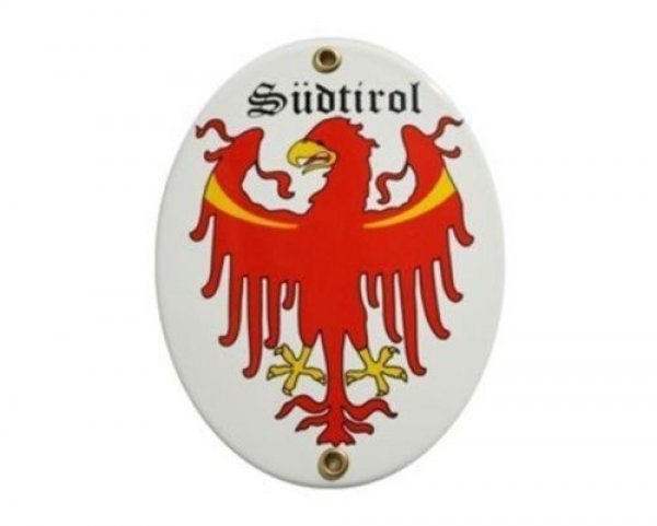 Emailleschild Südtirol