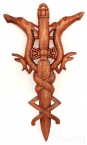 Wikinger Drachenschwert aus Holz