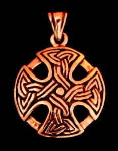 Bronzeanhänger Celtic Cross