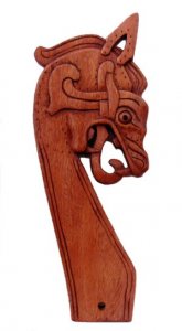 Viking-Drache Gokstad n. rechts schauend aus Holz