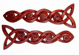 Spiralset lang Celtic (2-teilig) aus Holz