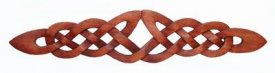 Keltisches Knotenornament aus Holz lang