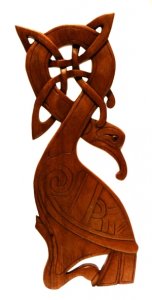 Wandbild Keltischer Vogel Marawn aus Holz