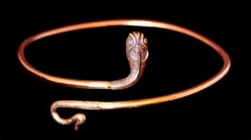 Oberarmreif Schlange der Medusa Bronze