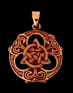 Keltische Triade Schmuckanhänger Bronze