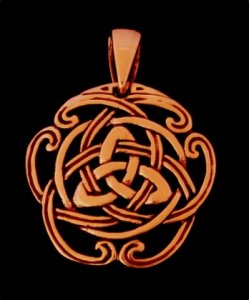 Keltenanhänger Celtic Trinity Bronze