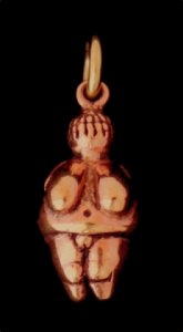 Bronzeanhänger Venus von Willendorf