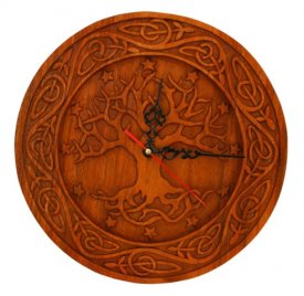 Yggdrasil Uhr aus Holz