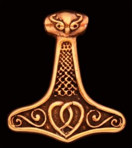 Anhänger Thors Hammer Mjölnir Bronze
