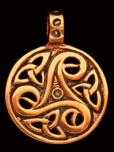 Anhänger Keltische Triskele Bronze