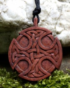Holzanhänger Celtic Cross