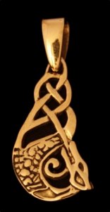 Anhänger Keltischer Schutzdrache Bronze