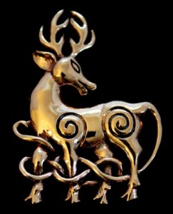 Bronzeanhänger Keltischer Hirsch