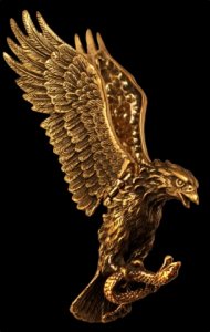 Bronzeanhänger Adler beweglich