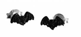 Silberohrstecker Tiril Black Bat