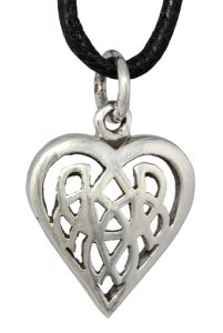 Silberanhänger Keltisches Herz