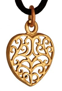 Bronzeanhänger Celtic Heart