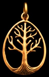 Schmuckanhänger Bronzener Weltenbaum