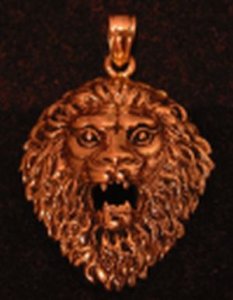 Schmuckanhänger Löwe Bronze