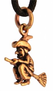 Bronzeanhänger Kleine Hexe Zuthia