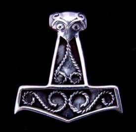 Anhänger Thorkell Thors Hammer Massiv Silber