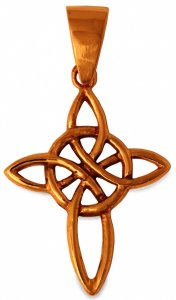 Anhänger Aline Keltisches Kreuz Bronze