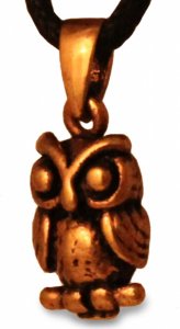 Bronzeanhänger Eule Tjara klein