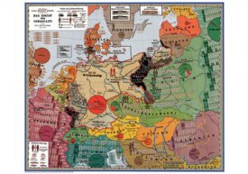 Politisch-historische Karte Das Diktat von Versailles