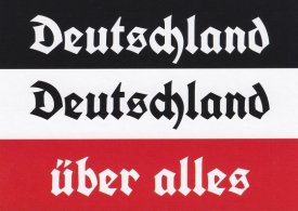 Aufkleber: schwarz weiß rot  (Deutschland Deutschland über alles) 50 Stück