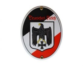 Emailleschild Deutsches Reich