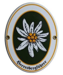 Emailleschild Heeresbergführer