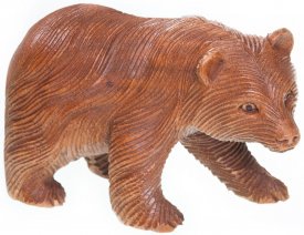 Holz Figur ~ BÖR ~ 15 cm - Kleiner Bär