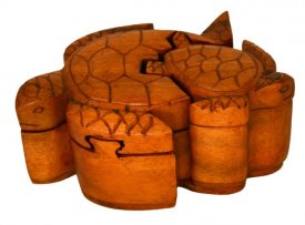Zauberdose Schildkröten aus Holz