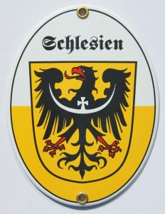 Emaille Schild Schlesien