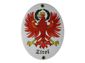 Tirol Emaille Schild