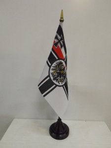 Tischflagge Kaiserliche Marine, Reichskriegsflagge (1903) mit Standfuß