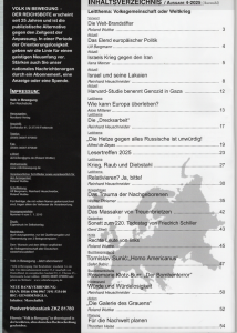 Preview: Volk in Bewegung ViB - Ausgabe 4/2025