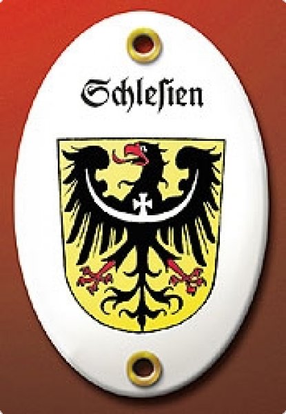 Emailleschild Schlesien