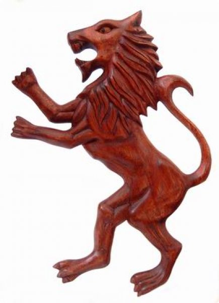 Löwe Zira Wandbild aus Holz