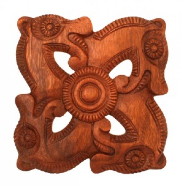 Wandbild Wikinger Sonnensymbol ~ Arun ~ aus Holz