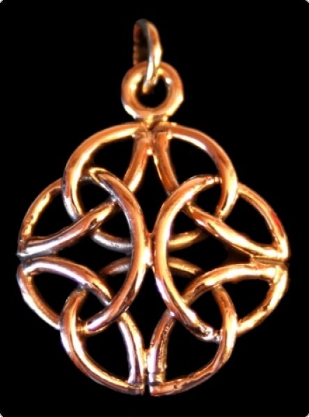 Bronzeanhänger Keltische 4 Kreise