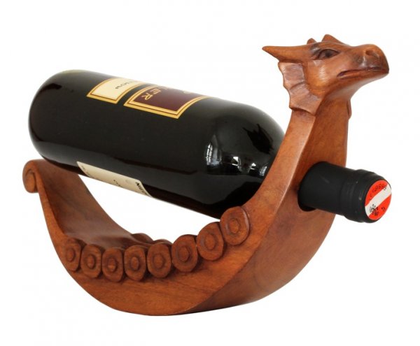 Weinflaschenhalter Drachenboot