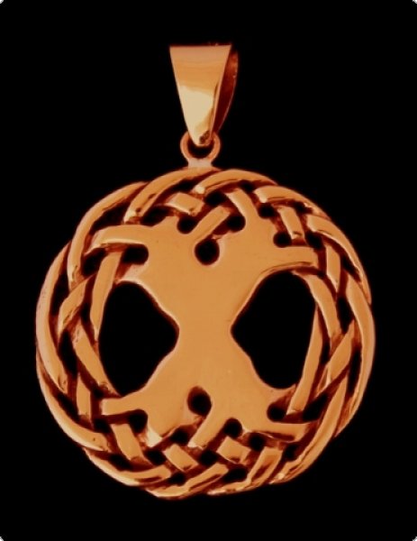 Bronzeanhänger Keltischer Weltenbaum groß