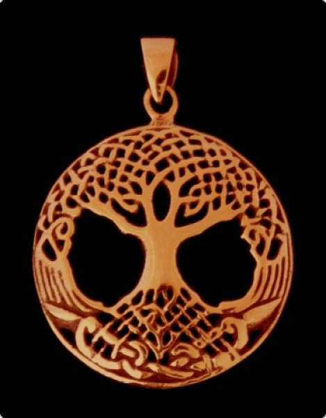 Schmuckanhänger Yggdrasil Bronze