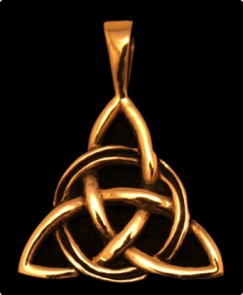 Kelten Bronzeanhänger Taliesins Knoten